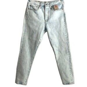 Levi’s Wedgie Skinny Jeans Button Fly Blue Light Wash 30